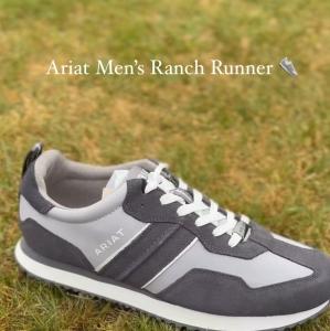Meet your new everyday go-to. 👟 The Ariat Men's Ranch Runners combine lightweight comfort with dur...