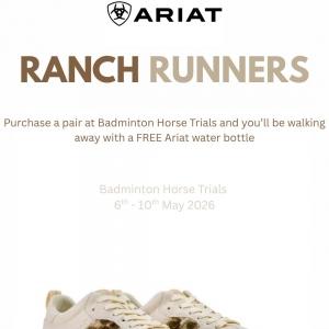 We’re bringing the Ariat Ranch Runners along to Badminton Horse Trials and you won’t want to miss...